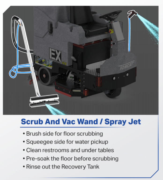 PRO Off Aisle Vacuum Wand & Spray Jet - 45 psi/ 3gpm -545-011
