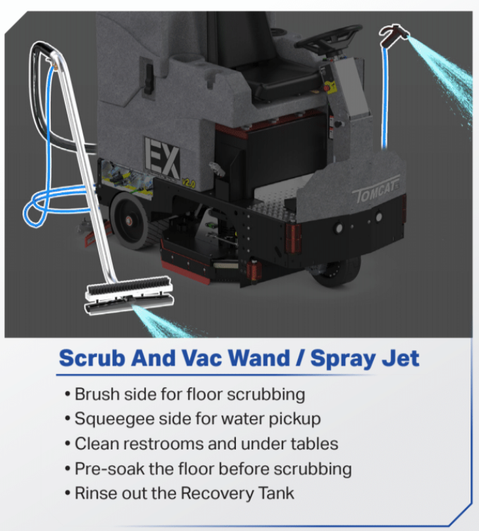 CRZ Off Aisle Vacuum Wand & Spray Jet - 45 psi/ 3gpm * 605-011